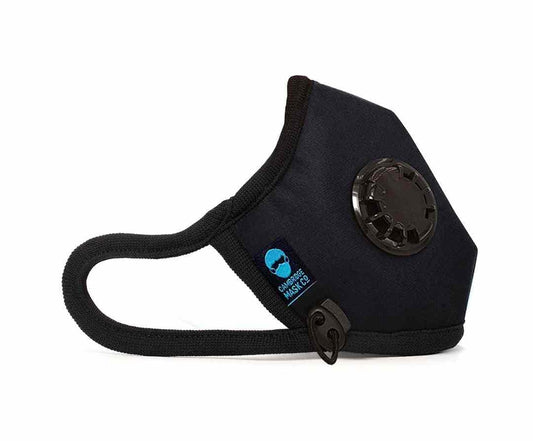Mascarilla antialérgica FFP2 negra reutilizable | Cambridge Mask PRO - alergia-acaros.com | Soluciones naturales para la Alergia a los Ácaros del Polvo