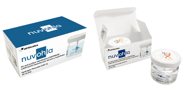 Pack 2 Cartuchos de Recambio para Nuvhola Room – Hidrógeno Peróxido 4,95% 2x(25 ml) - EuroAllergy